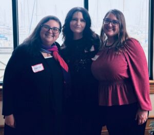 2025 ReEntry Scholars Monica Strickler, Chara Boasso, and Delila Werner